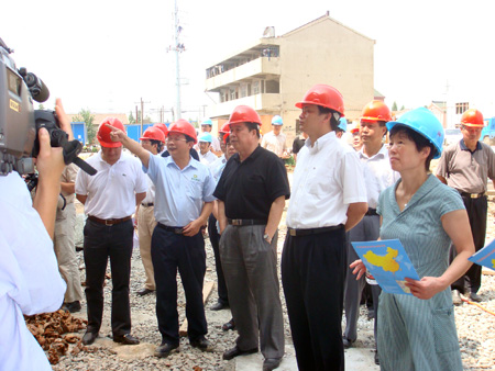 常州市人大及武进区人大向导莅临武进项目施工现场检查指导